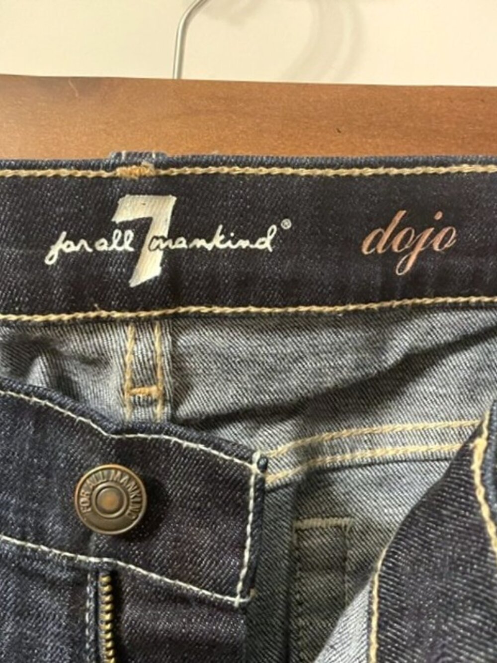7 For All Mankind Dojo Jeans Dark Wash Size 29 - Picture 6 of 16